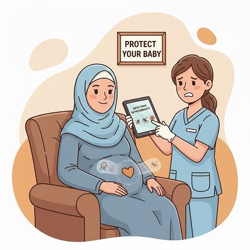 العدوى أثناء الحمل قد تؤثر على الطفل | Infections in pregnancy that may affect your baby